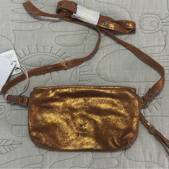 NWT We The Free Rider Pyrite Crossbody Sun Stone Orange Small Bag - Picture 3 of 7